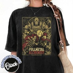 Alchemist Brothers Shirt, Mystic Anime Symbol Graphic Tee,Vintage Dark Fantasy