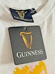 Guinness T-Shirt Shirt Mens Official Mens SMALL Toucan Lovely Day Retro Logo NEW