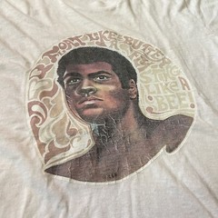 Vintage Muhammad Ali Shirt championship single stitch size Large 1970s