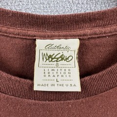 Vintage Mossimo Shirt Mens Large Brown Mauve 90s Single Stitch Skater Grunge Y2K