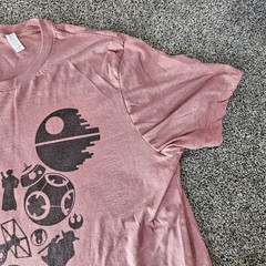 Disney star wars 2Xlarge shirt size Burgandy Bella-Canvas 2XL Short Sleeve