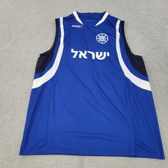 And1 Israel National Team Jersey Tank Top Mens 2XL XXL V-Neck Graphic Shirt