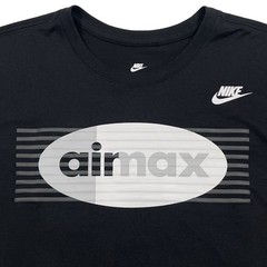 Nike Air Max Graphic Size M Black Tee (Retail $40)