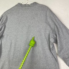 Nike Shirt Men’s Large Cowl Neck Gray Long Sleeve Logo