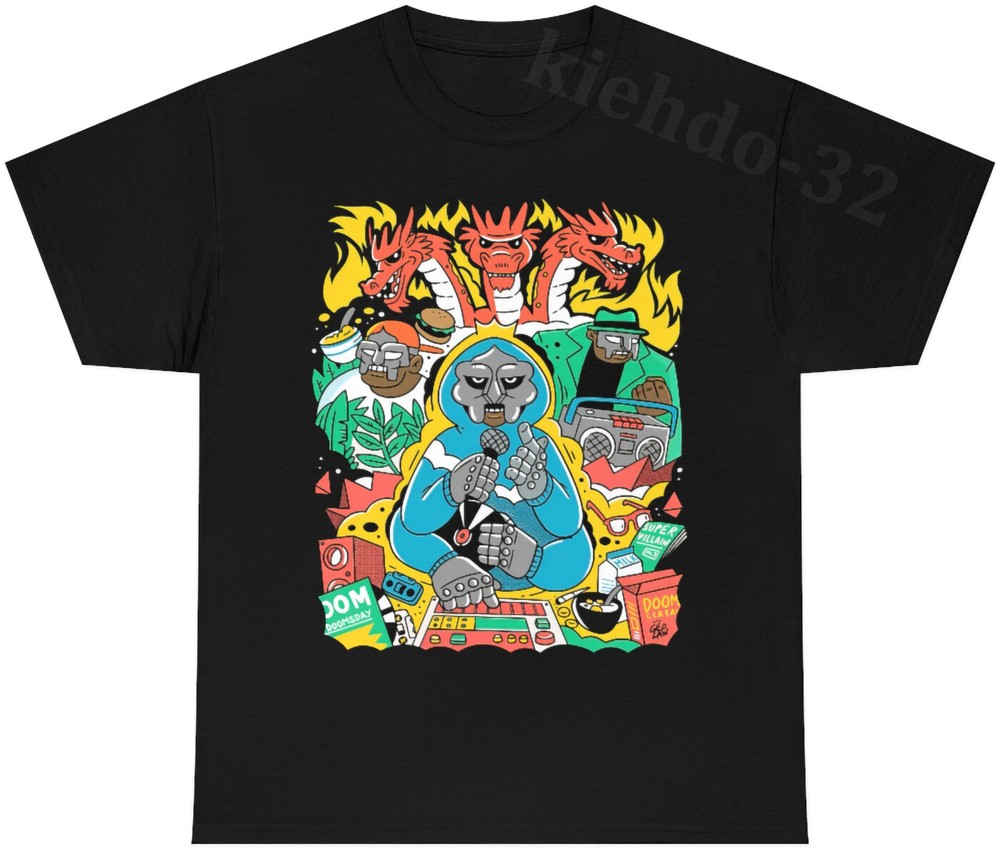 MF Doom Friends Vintage Style Hip Hop Rap Fan Art S-5XL T-Shirt Men Women Unisex