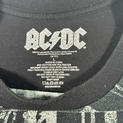 AC/DC Shirt Adult Large Black PPER UR 2000 Tour Rock Band Music Tour Mens Faded