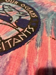 Vintage 90s Protect Our Oceans Shirt Mens XL Tie Dye Love Earth Hippie Backside