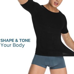 Gynecomastia Compress Tank Top Men Slimming Body Shaper Vest Undershirt Cooling