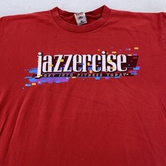 Vintage 90s Jazzercise Get Into Fitness Today Shirt Mens L/XL Gym Exercise Tee