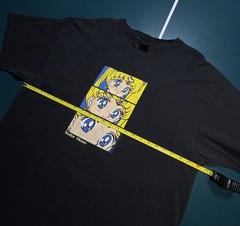 Vintage Sailor Moon Eyes Panel T Shirt Men’s XL Fashion Victim 1998 Rare 24×31