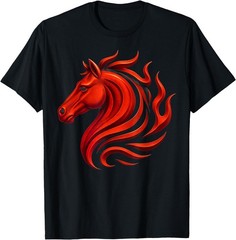 Fire Horse Chinese Zodiac Symbol 2026 Lunar New Year T-Shirt