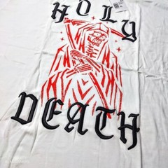 Forever 21 XL Men’s T-Shirt White Red Black Reaper Graphic Embroidered NWT