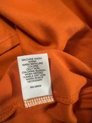 Murano Liquid Luxury Slim Fit Crewneck T-Shirt Orange Men’s Size XL