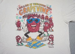 Vintage California Raisins Shirt Mens XLarge White Graphic Tee Grapevine 80s