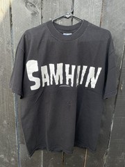 Samhain RARE VTG 2001 T Shirt Blue Grape Merch Large Glenn Danzig Evilive Music