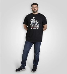 D555 Duke Big Mens T-Shirt Rhythm and Rides Motorbike Print 2XL-6XL (601808)
