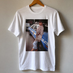 Sade Photo Print Tee Shirt White Retro 90s R&B Artist Music Merc