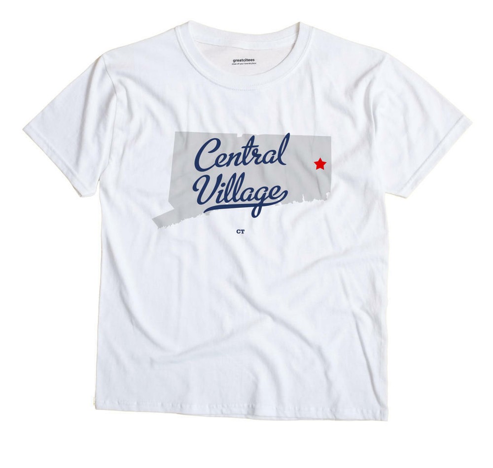 Central Village Connecticut CT T-Shirt MAP