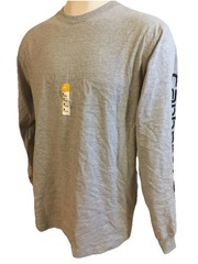 NWT Carhartt Tee T-Shirt Men M Long Sleeve Crewneck Gray K231 HGY L/S TK0231-M