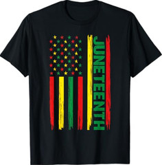 Juneteenth 1865 African American Flag Celebration Tee T-Shirt