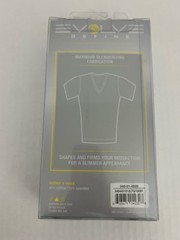 Evolve Define Shapewear V-Neck Tee T-shirt Men’s L 42-44 White NEW