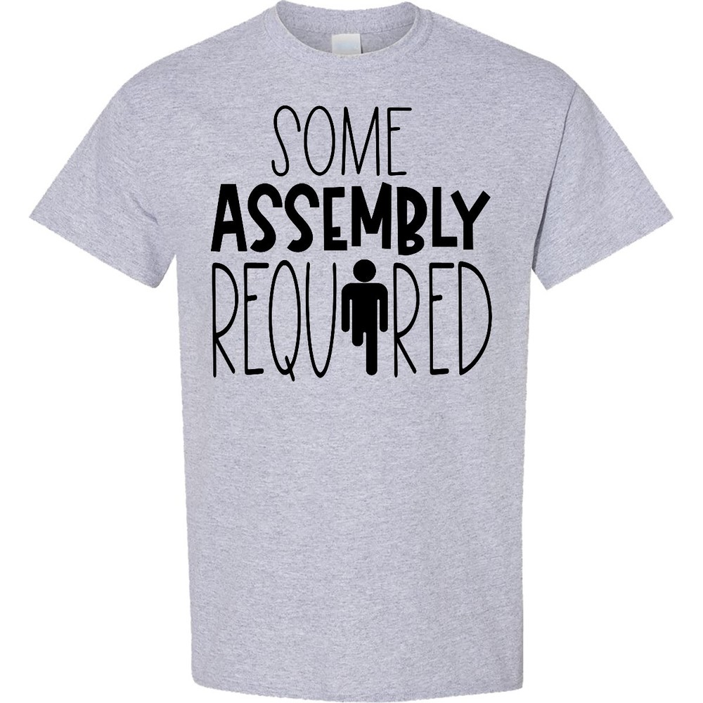 Inktastic Some Assembly Required Right Leg Amputee T-Shirt Prosthetic Survivor