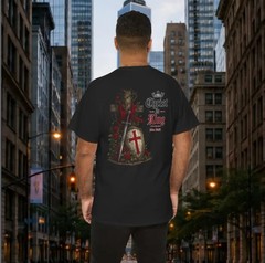 Christ is King T-Shirt | Crusader Shield, Cross, Medieval Christian shirt
