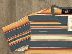 NWT! RRL Double RL By Ralph Lauren Striped Jacquard Pocket T-Shirt Men’s Size S