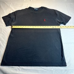Polo Ralph Lauren Men Classic Fit Black Short Sleeve T-Shirt w Red Pony Logo S