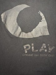 CDG Play Comme Des Garcons T Shirt Mens XL Split Eye Double Sided Japan AZ-T192