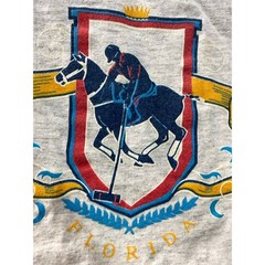 Vintage Single Stitch Vero Beach T Shirt Sz Large USA Made Polo Club -color cuff