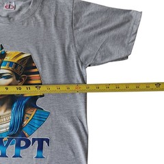 Egypt queen Cleopatra men’s gray short-sleeve graphic t-shirt size S