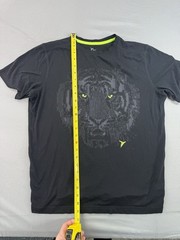 Old Navy Active Tiger Face Mens T Shirt Size Small Black Graphic Print