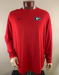 NIKE Men’s Georgia Bulldogs Dri-Fit Long Sleeve Performance T-Shirt Size 2XL NEW