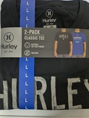 Hurley Classic Tee 2 pack tag-less t shirt Sizes (M-XL)