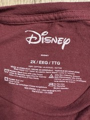 Disney Aladdin Abu Can I Have A Bite? T-Shirt Size 2X Maroon Red