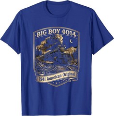 Big Boy 4014 Train Engineer Steam Train Conductor American T-Shirt