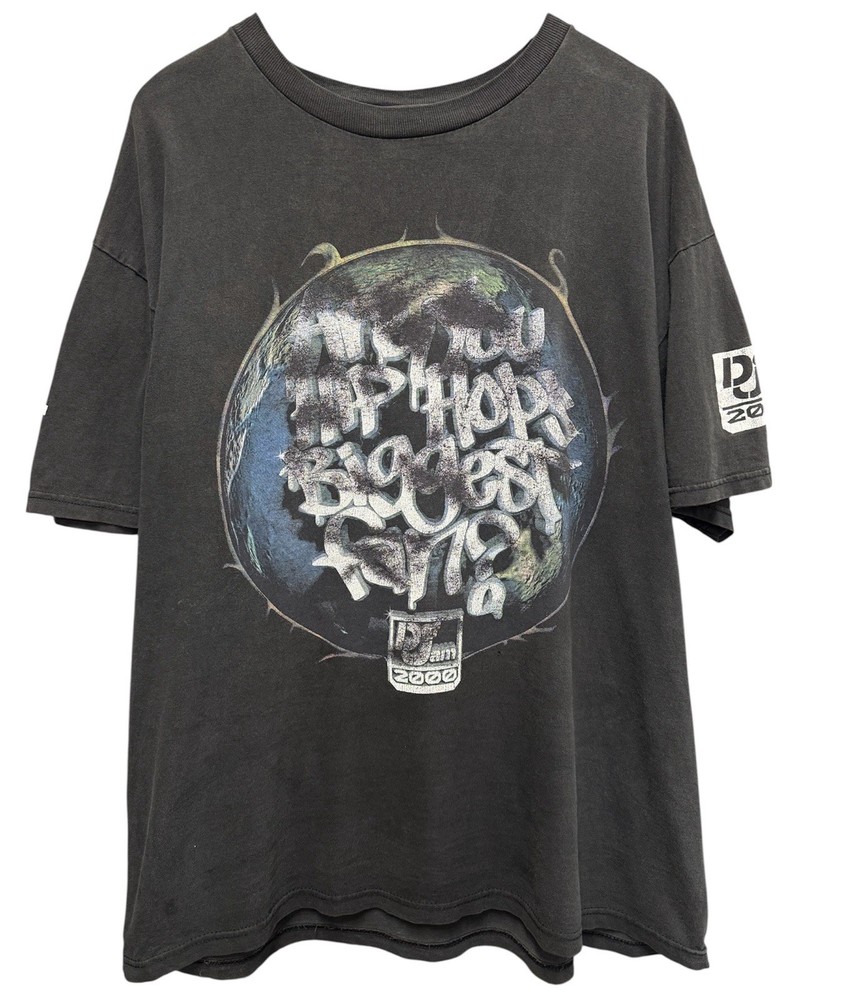 Vtg Def Jam Are You Hip Hop Biggest Fan Rap Tee Size XL 24×31