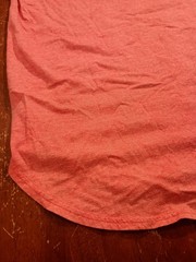 Hollister Men’s Salmon Must Have Collection Curved Hem T-shirt Size Large