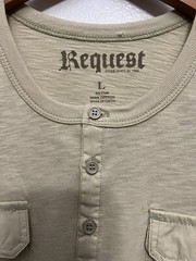 request jeans mens t-shirt new light brown