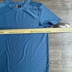 RBX Active Mens Performance T-Shirt Blue X-Dri Short Sleeve CRM2160E Size M