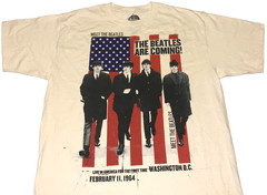 Vintage Meet The Beatles John Paul George Ringo Washington DC T-Shirt New! LARGE