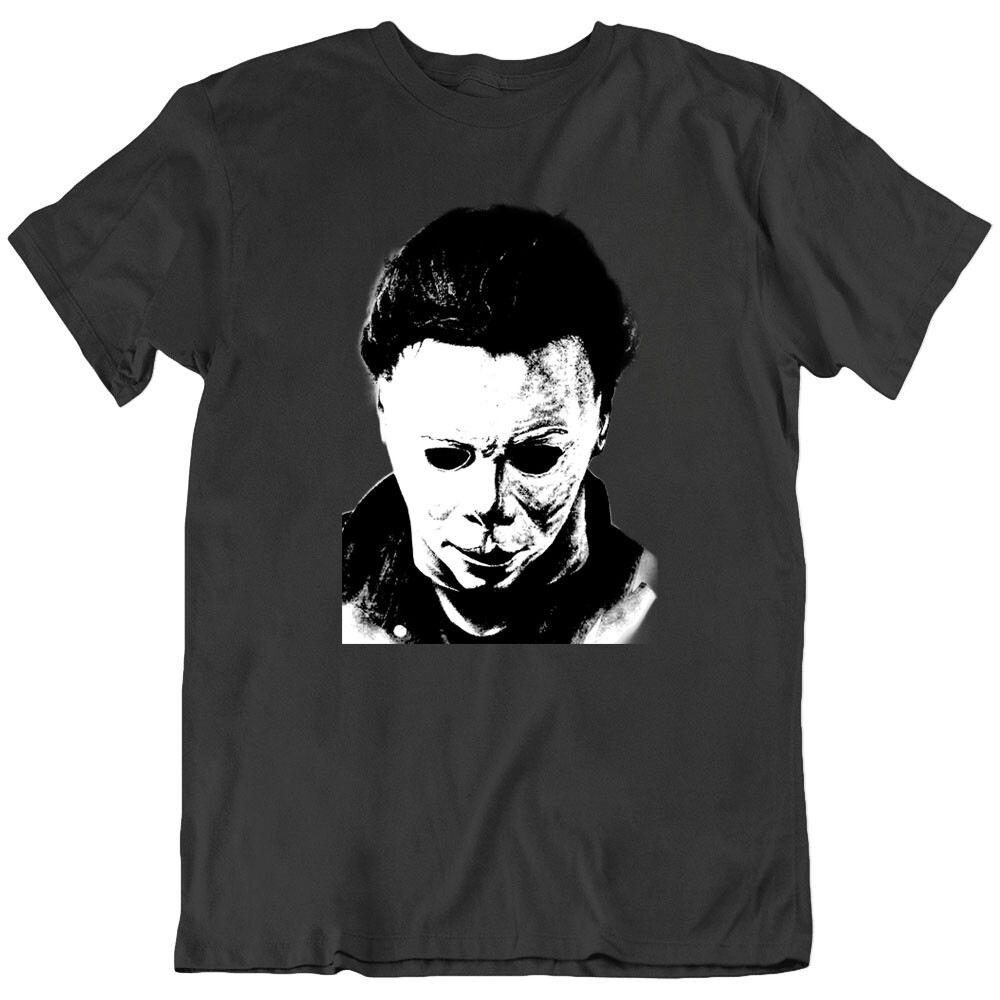 Face Michael Myers Mask, Horror, scary, Halloween Movie Fan T Shirt Tee Gift New
