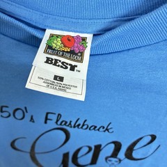 Gene Doll 1999 4th Convention 50’s Flashback Blue T-Shirt L (see measurement)
