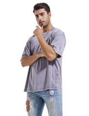 3 Pcs Men’s Oversized Heavy Cotton Summer T-Shirts Large Black + Gray + Coffee
