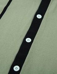 Mens Vintage Striped Knitted Polo Shirt Short Sleeve Button Down Golf Casual Top