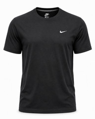 Nike Men’s Black Swoosh Crew Neck T-Shirt Size L Regular Fit