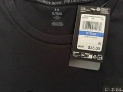 Under Armour Project Rock T-Shirt Black Gym Men’s Sz M / XL / 3XL Tee New