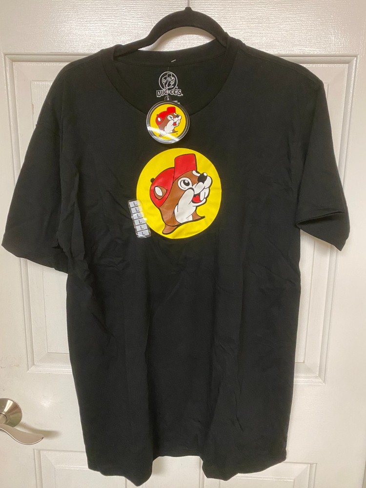 Buc-ees Main Logo Black T Shirt NWT Size Large