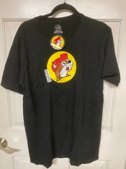 Buc-ees Main Logo Black T Shirt NWT Size Large